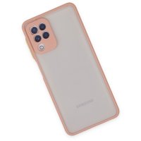 Newface Samsung Galaxy M22 Kılıf Montreal Silikon Kapak - Pembe