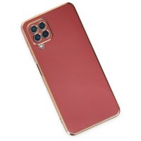 Newface Samsung Galaxy M22 Kılıf Volet Silikon - Kırmızı