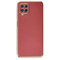 Newface Samsung Galaxy M22 Kılıf Volet Silikon - Kırmızı