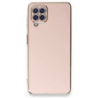 Newface Samsung Galaxy M22 Kılıf Volet Silikon - Pembe