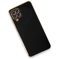 Newface Samsung Galaxy M22 Kılıf Volet Silikon - Siyah