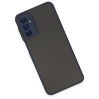 Newface Samsung Galaxy M23 Kılıf Montreal Silikon Kapak - Lacivert