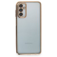 Newface Samsung Galaxy M23 Kılıf Razer Lensli Silikon - Gold