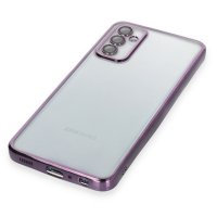 Newface Samsung Galaxy M23 Kılıf Razer Lensli Silikon - Mor