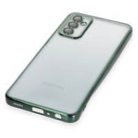 Newface Samsung Galaxy M23 Kılıf Razer Lensli Silikon - Yeşil