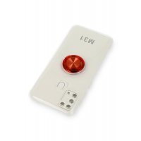 Newface Samsung Galaxy M31 Kılıf Gros Yüzüklü Silikon - Kırmızı