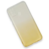 Newface Samsung Galaxy M31 Kılıf Lüx Çift Renkli Silikon - Sarı