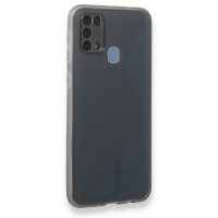 Newface Samsung Galaxy M31 Kılıf S Silikon - Gri