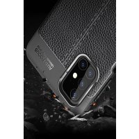 Newface Samsung Galaxy M31S Kılıf Focus Derili Silikon - Lacivert