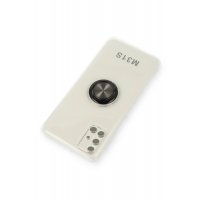 Newface Samsung Galaxy M31S Kılıf Gros Yüzüklü Silikon - Siyah