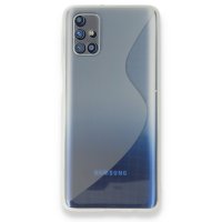 Newface Samsung Galaxy M31S Kılıf S Silikon - Şeffaf