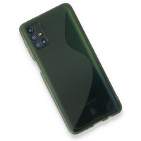 Newface Samsung Galaxy M31S Kılıf S Silikon - Yeşil