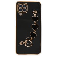 Newface Samsung Galaxy M32 Kılıf Esila Silikon - Siyah