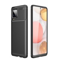 Newface Samsung Galaxy M32 Kılıf Auto Focus Karbon Kapak - Siyah