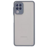 Newface Samsung Galaxy M32 Kılıf Montreal Silikon Kapak - Gri