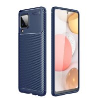 Newface Samsung Galaxy M33 Kılıf Focus Karbon Silikon - Lacivert