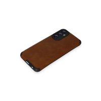 Newface Samsung Galaxy M34 5G Kılıf Loop Deri Silikon - Kahverengi