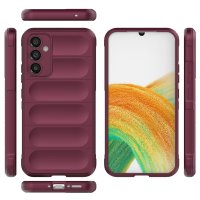 Newface Samsung Galaxy M34 5G Kılıf Optimum Silikon - Bordo