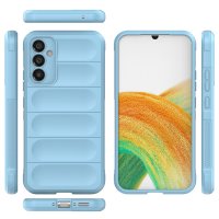 Newface Samsung Galaxy M34 5G Kılıf Optimum Silikon - Sky Blue