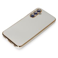 Newface Samsung Galaxy M34 5G Kılıf Volet Silikon - Beyaz