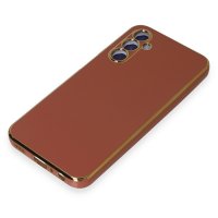 Newface Samsung Galaxy M34 5G Kılıf Volet Silikon - Kırmızı