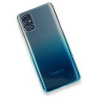 Newface Samsung Galaxy M51 Kılıf Lüx Çift Renkli Silikon - Turkuaz