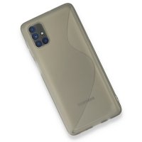 Newface Samsung Galaxy M51 Kılıf S Silikon - Gri