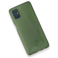 Newface Samsung Galaxy M51 Kılıf S Silikon - Yeşil