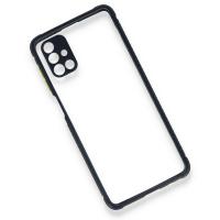 Newface Samsung Galaxy M51 Kılıf Miami Şeffaf Silikon - Lacivert