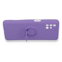 Newface Samsung Galaxy M51 Kılıf Viktor Yüzüklü Silikon - Mor
