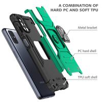 Newface Samsung Galaxy M51 Kılıf Zegna Yüzüklü Silikon Kapak - Koyu Yeşil