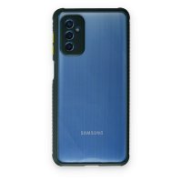 Newface Samsung Galaxy M52 5G Kılıf Miami Şeffaf Silikon  - Koyu Yeşil