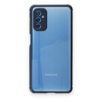 Newface Samsung Galaxy M52 5G Kılıf Miami Şeffaf Silikon  - Lacivert