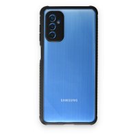 Newface Samsung Galaxy M52 5G Kılıf Miami Şeffaf Silikon  - Siyah