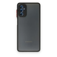 Newface Samsung Galaxy M52 5G Kılıf Montreal Silikon Kapak - Siyah