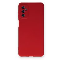 Newface Samsung Galaxy M52 5G Kılıf Nano içi Kadife  Silikon - Kırmızı
