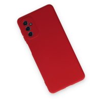 Newface Samsung Galaxy M52 5G Kılıf Nano içi Kadife Silikon - Kırmızı