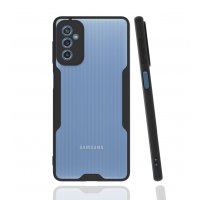 Newface Samsung Galaxy M52 5G Kılıf Platin Silikon - Siyah