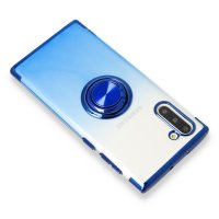 Newface Samsung Galaxy Note 10 Kılıf Marvel Yüzüklü Silikon - Mavi