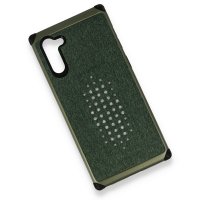 Newface Samsung Galaxy Note 10 Kılıf Trow Silikon Kapak - Yeşil
