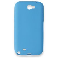 Newface Samsung Galaxy Note 2 / N7100 Kılıf Premium Rubber Silikon - Mavi