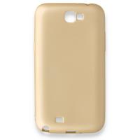 Newface Samsung Galaxy Note 2 / N7100 Kılıf Premium Rubber Silikon - Gold