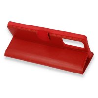 Newface Samsung Galaxy Note 20 Kılıf Trend S Plus Kapaklı Kılıf - Kırmızı