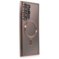 Newface Samsung Galaxy Note 20 Ultra Kılıf Kross Magneticsafe Kapak - Rose