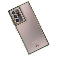 Newface Samsung Galaxy Note 20 Ultra Kılıf Liva Lens Silikon - Yeşil