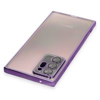 Newface Samsung Galaxy Note 20 Ultra Kılıf Razer Lensli Silikon - Mor