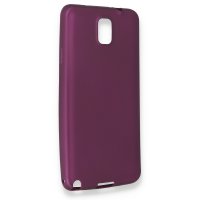 Newface Samsung Galaxy Note 3 / N9000 Kılıf First Silikon - Mürdüm