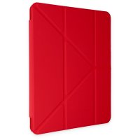 Newface iPad Air 3 10.5 Kılıf Kalemlikli Mars Tablet Kılıfı - Kırmızı