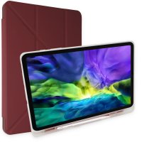 Newface iPad 10.2 (8.nesil) Kılıf Kalemlikli Mars Tablet Kılıfı - Mor