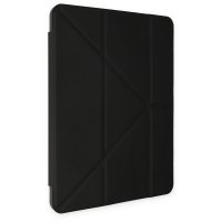 Newface iPad Pro 12.9 (2021) Kılıf Kalemlikli Mars Tablet Kılıfı - Siyah